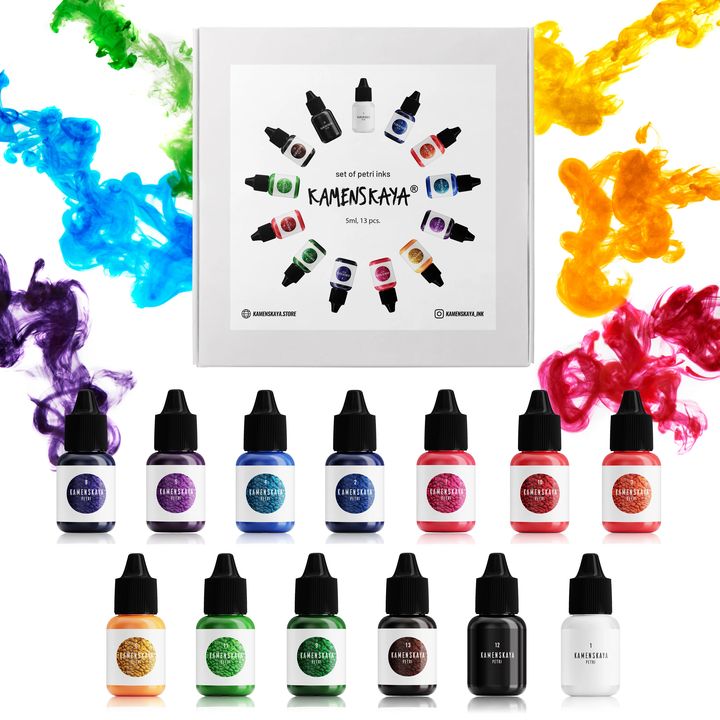 Mini-Set PETRI INKS KAMENSKAYA für Harz 13 x 5 ml — Bild 6
