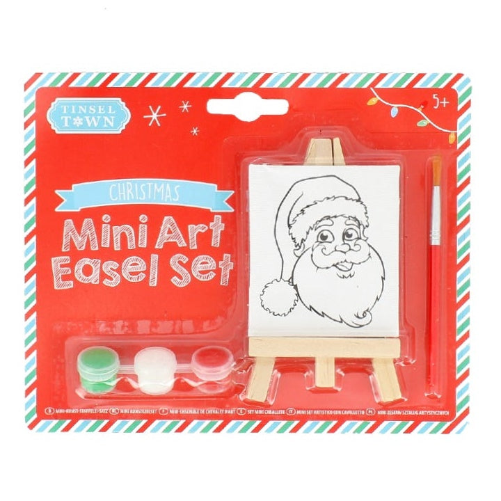 Mini-Staffelei mit Leinwand | Santa Set — Bild 2