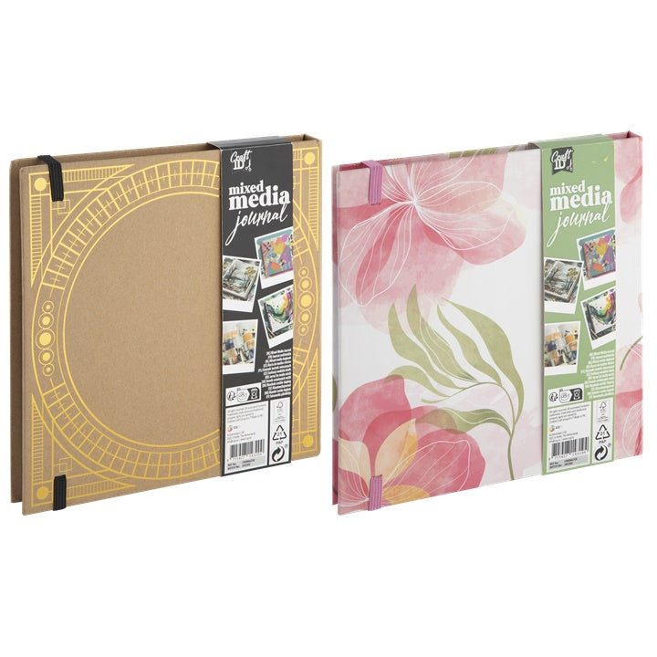 Mixed Media Journal Nassau 20x20 cm, 30 Blatt | verschiedene Ausführungen — Bild 1