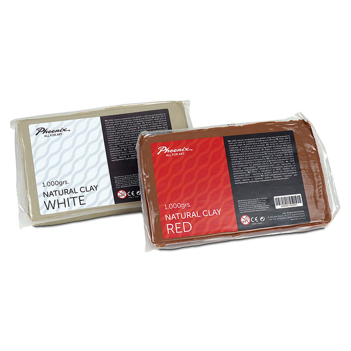 Natürlicher Modellierton 1 kg – rot