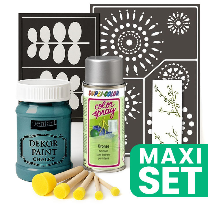 Möbelrenovierungsset mit silberner Sprühfarbe - Poison Green — Bild 2