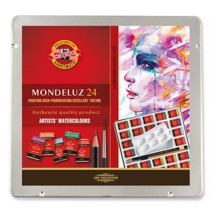 Mondeluz Aquarellfarben im Metallkasten / 24 Stück — Bild 1