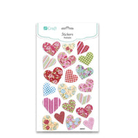 Moosgummi-Sticker | Herzen, 20 Stk. — Bild 1