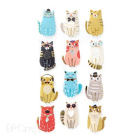 Moosgummi-Sticker | Katzen, 12 Stück — Bild 2
