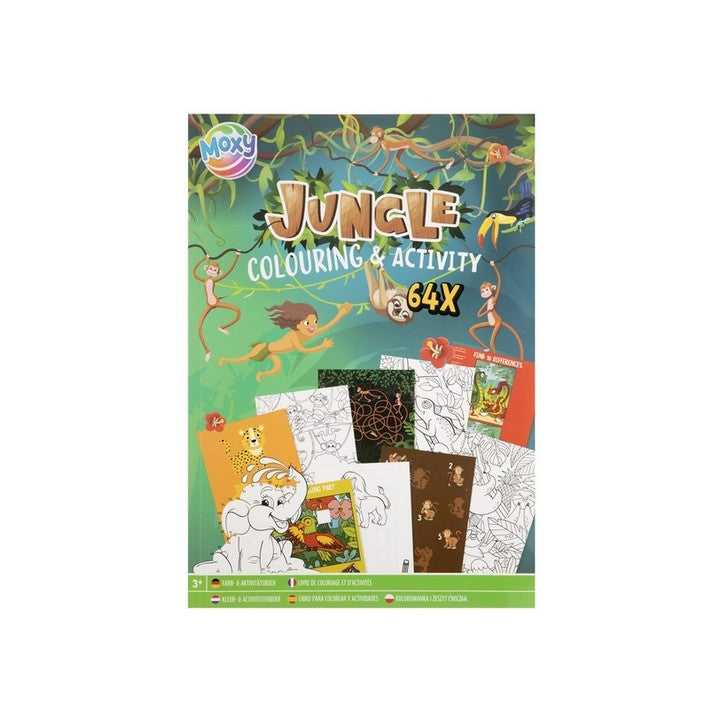 MOXY Dschungel Malbuch &amp; Activity Buch A4 64 Seiten — Bild 6