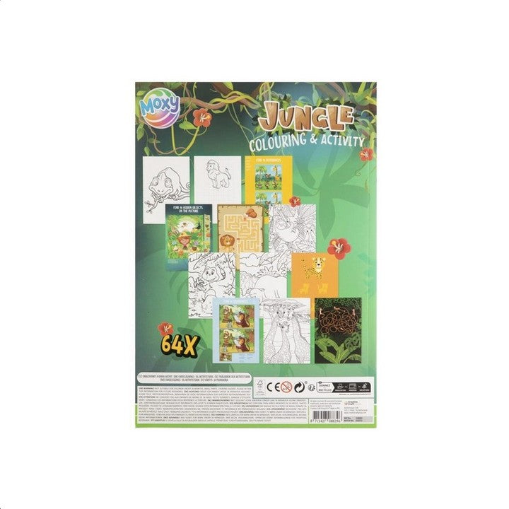 MOXY Dschungel Malbuch &amp; Activity Buch A4 64 Seiten — Bild 1