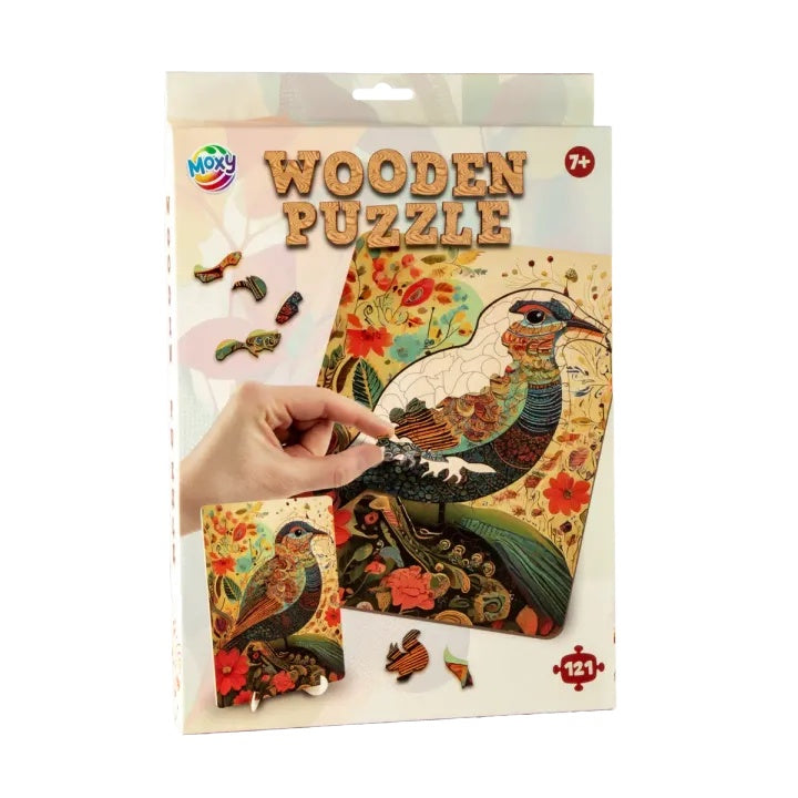 MOXY Holzpuzzle Vogel 130Stück - Künstlerisch — Bild 6