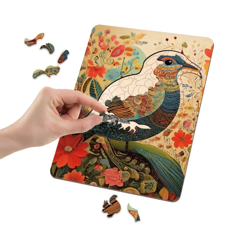 MOXY Holzpuzzle Vogel 130Stück - Künstlerisch — Bild 7