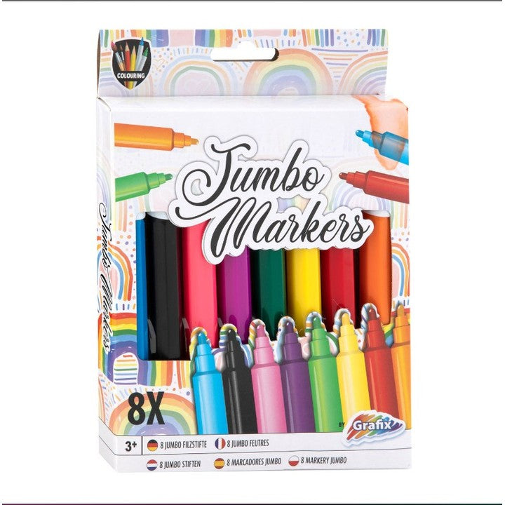 MOXY Jumbo-Marker-Set 8 Farben - Kinder-Kunstmarker — Bild 3