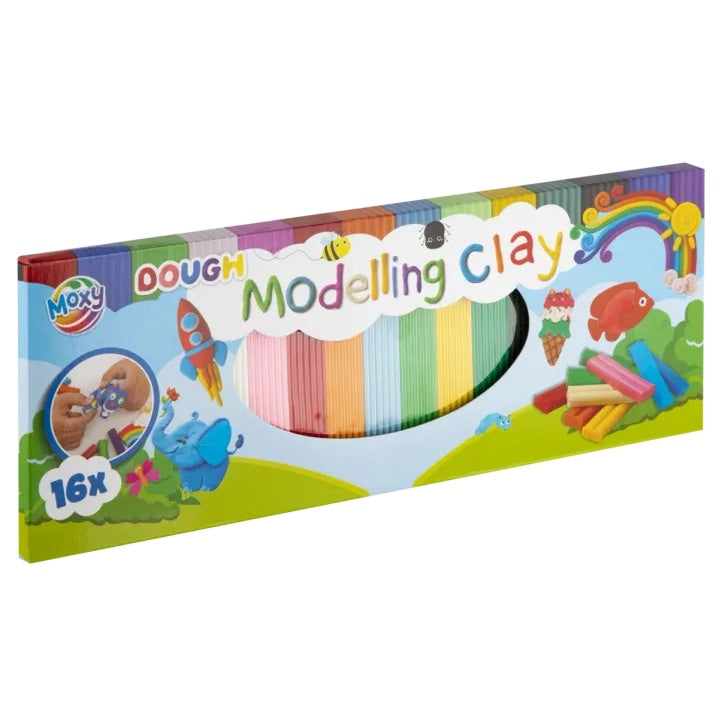 MOXY Kreative Knetmasse Set 16 Farben Soft Dough Kit — Bild 1