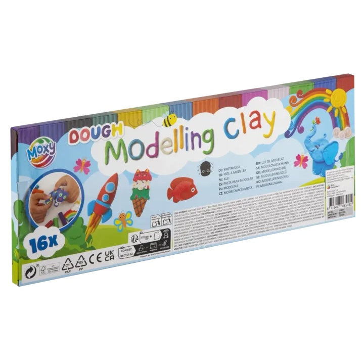 MOXY Kreative Knetmasse Set 16 Farben Soft Dough Kit — Bild 2