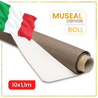 MUSEAL Leinen-Malerleinwand auf der 10-Meter-Rolle – verschiedene Breiten — Bild 1