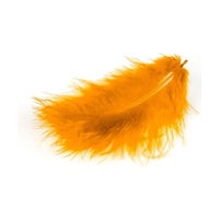 Dekorative Marabu-Federn – oranžové