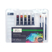 Nassau Fine Art Acrylfarben-Set mit 18 Teilen im Koffer | ARTMIE