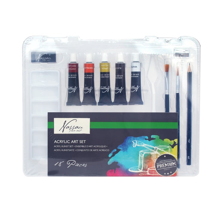 Nassau Fine Art Acrylfarben-Set – 18-teilig — Bild 2