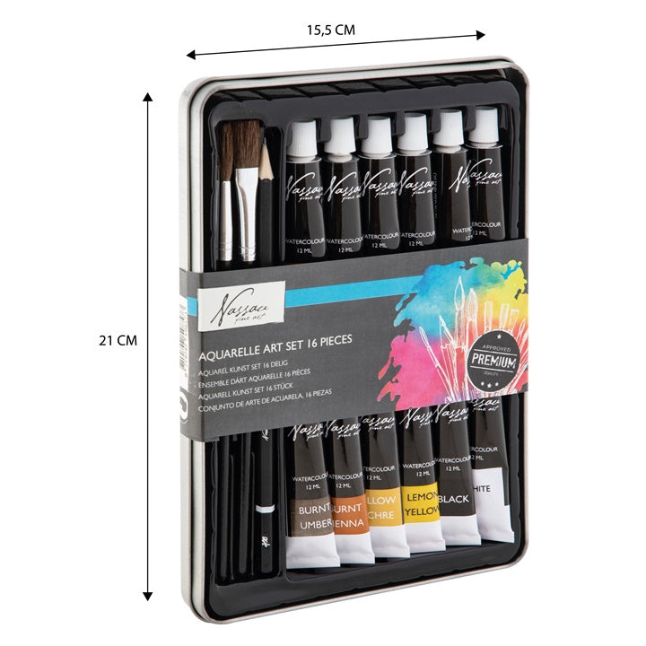 Nassau Fine Art Aquarellfarben Set - 16 Stück — Bild 1