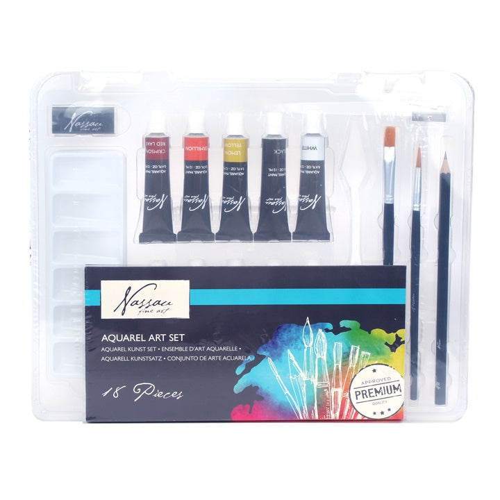 Nassau Fine Art Aquarellfarben-Set – 18-teilig — Bild 2