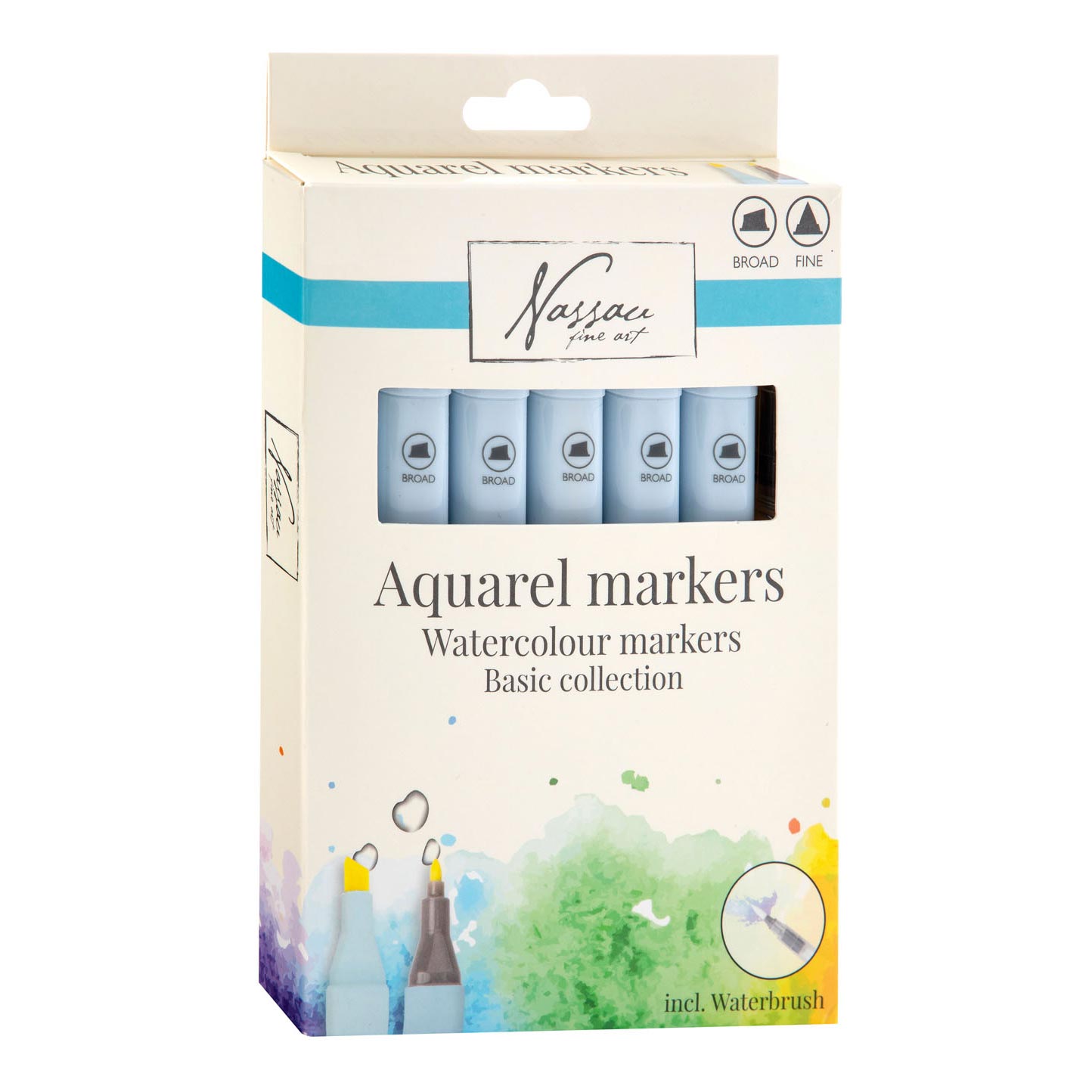 Nassau Fine Art Aquarellmarker Set Basic Collection - 7-teilig — Bild 2