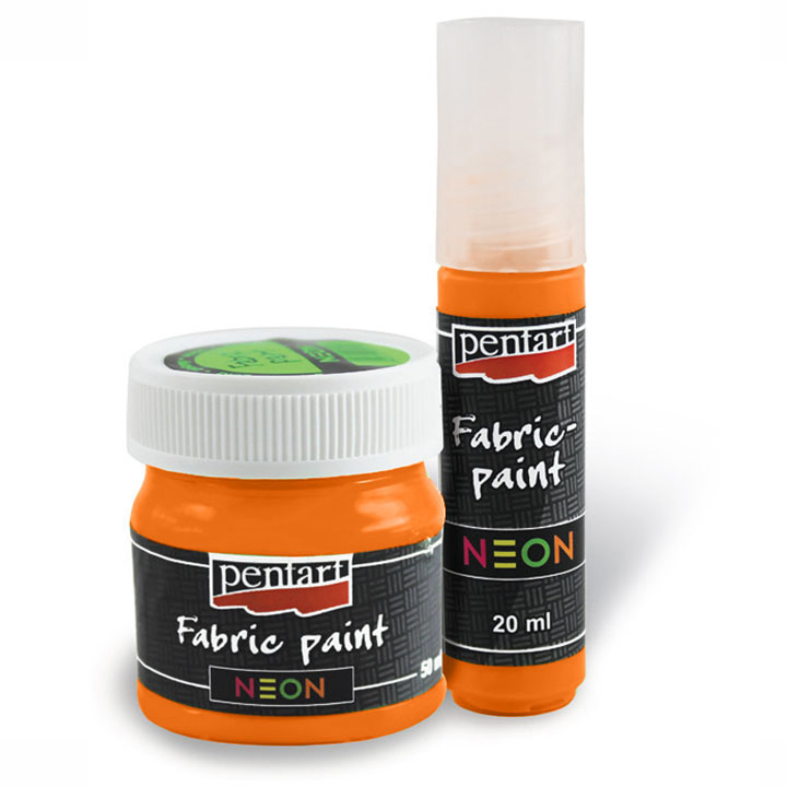 Neon Textilfarbe 50 ml | verschiedene Farbtöne — Bild 3