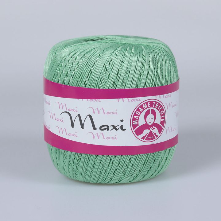 Spitzenhäkelgarn Madame Tricote Paris Maxi 100 g | verschiedene Farben - 6361 pastellgrün