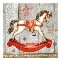 Öko-Servietten für Decoupage Schaukelpferd - 1St. — Bild 1