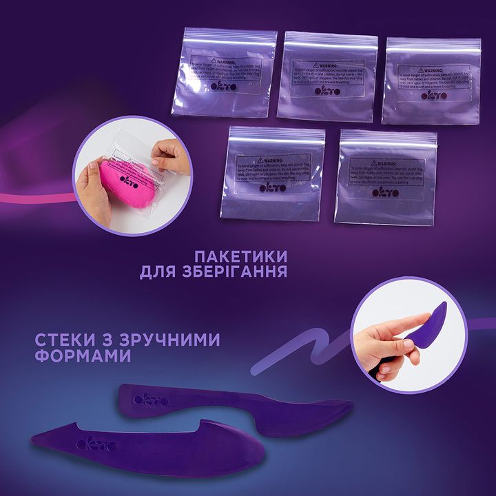 OKTO Kreativ-Set selbsthärtend 24 Pastelltöne — Bild 1