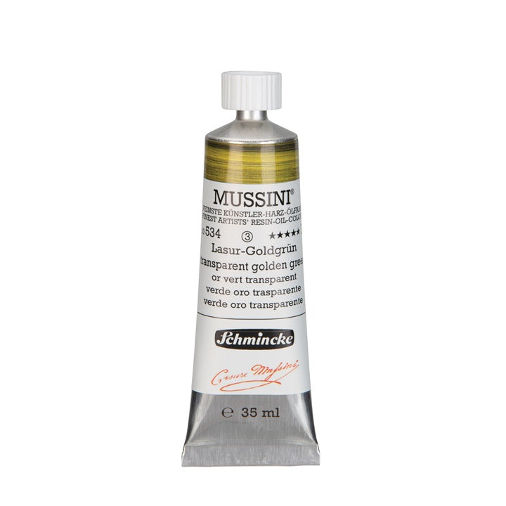 Schmincke MUSSINI Ölfarben 35 ml – 534 goldgrün transparent