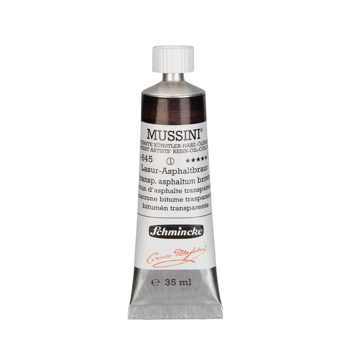 Schmincke MUSSINI Ölfarben 35 ml – 645 asphaltbraun transp.