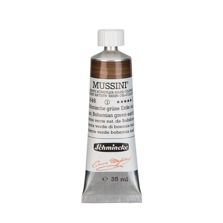 Schmincke MUSSINI Ölfarben 35 ml – 646 nat. bohemian erdig Grün