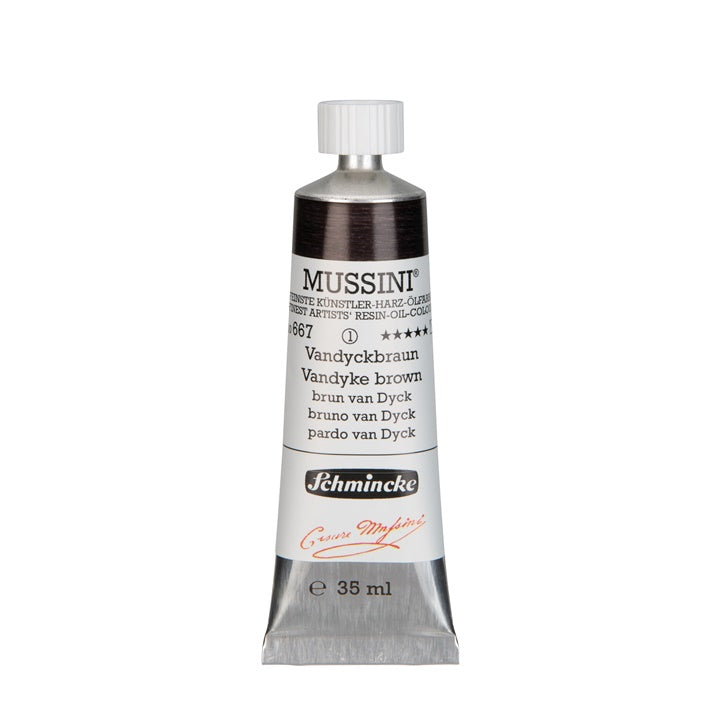 Schmincke MUSSINI Ölfarben 35 ml – 667 vandyke Braun