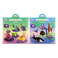 Origami-Papier Set 18 Motive 21x20 cm 12 Blatt | Verschiedene Designs — Bild 1