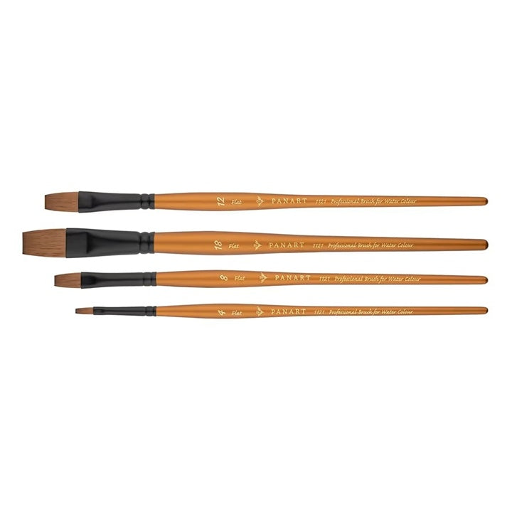 PanArt 1121 flacher Aquarellpinsel aus Synthetik-Sobelhaar | ARTMIE