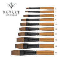 PanArt 1121 - flacher Aquarellpinsel aus Synthetik-Sobel | verschiedene Größen — Bild 3