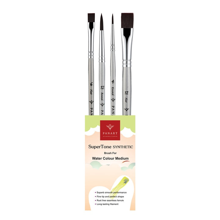 PanArt ATL-07 Aquarell- und Acrylpinsel-Set, 4 Stück — Bild 2