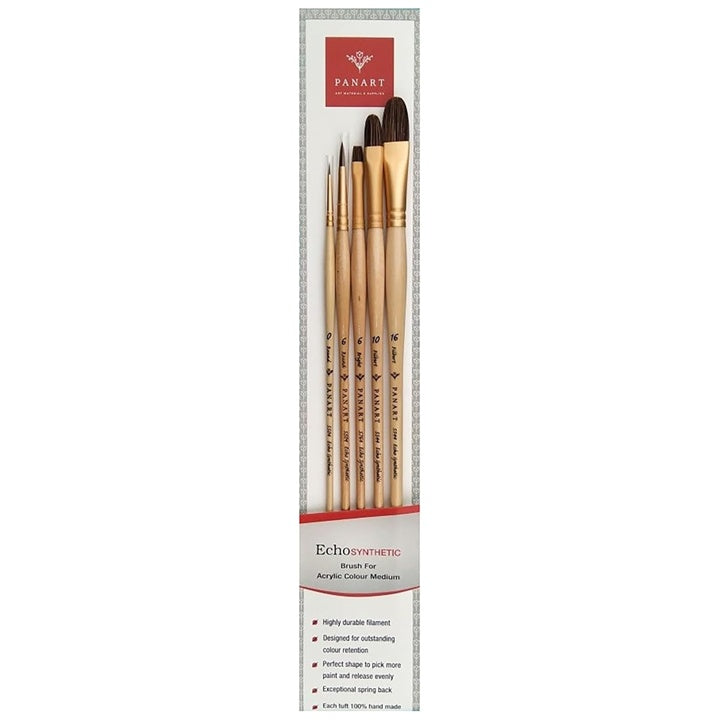 PanArt ES-05 Pinselset - rund, flach und gefilzt, 5 Teile — Bild 1