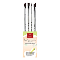 PanArt SuperTone Aquarellpinsel-Set aus Synthetikpinseln, 4 Stück — Bild 1