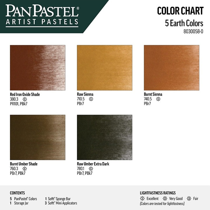 PanPastel Erdtöne Goldenes Set - 5 Stück — Bild 5