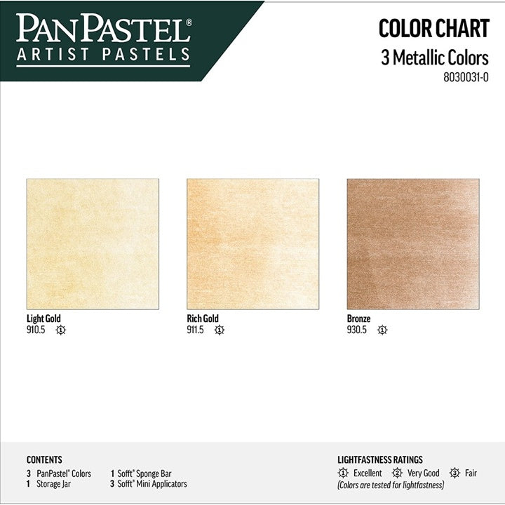 PanPastel Metallic-Pastellfarben-Set - Golden — Bild 6