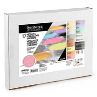 PanPastel Metallic und Perlglanz Pastell Set mit Goldmedium - 17 Stück — Bild 4