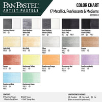 PanPastel Metallic und Perlglanz Pastell Set mit Goldmedium - 17 Stück — Bild 5