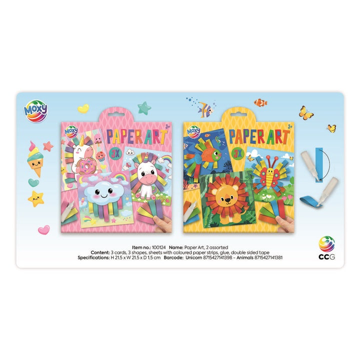 Papier-Bastelset 19,5 x 19,5 cm, 3 Bögen | verschiedene Sets — Bild 2