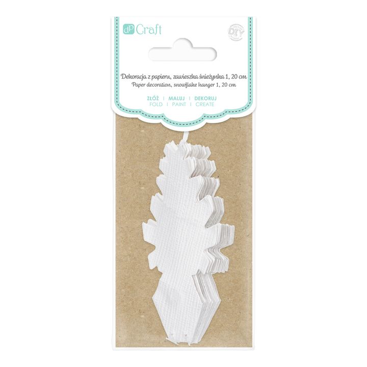 Papier Schneeflocke Dekoration 20 cm — Bild 5