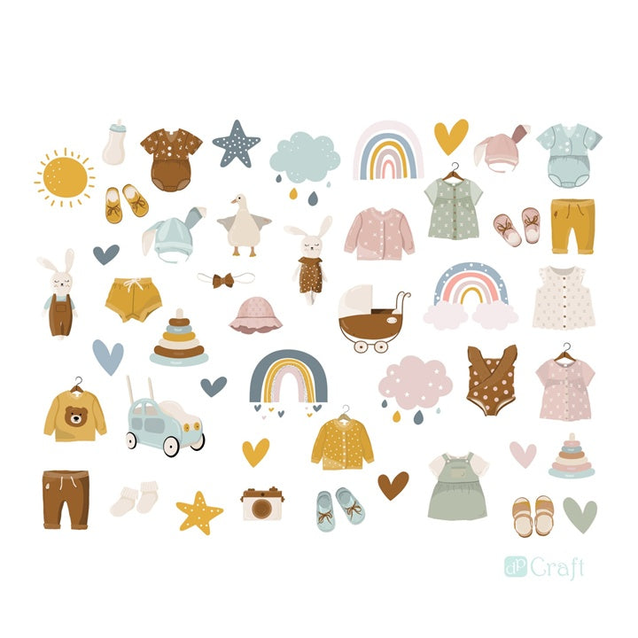 Papierausschnitte Baby - Satz von 50 — Bild 5