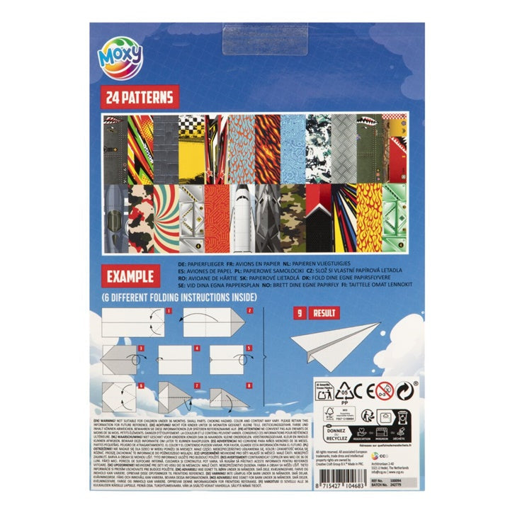 Papierblock Papierflugzeuge 25x18 cm 24 Blatt — Bild 1