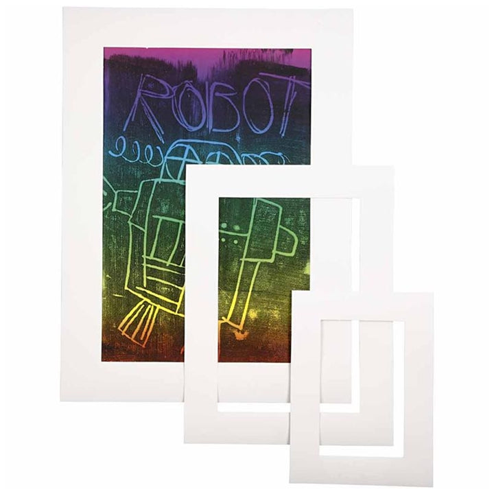 Passepartout-Set A3, A4 & A5 – 75 Stück | verschiedene Farben — Bild 2