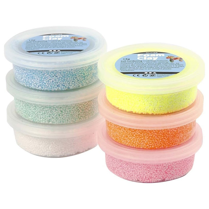 Pastell-Glitzer-Schaumstoff-Ton-Kit — Bild 1