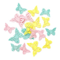 Pastellfarbene Filz-Sticker | Schmetterlinge 15 Stk. — Bild 2