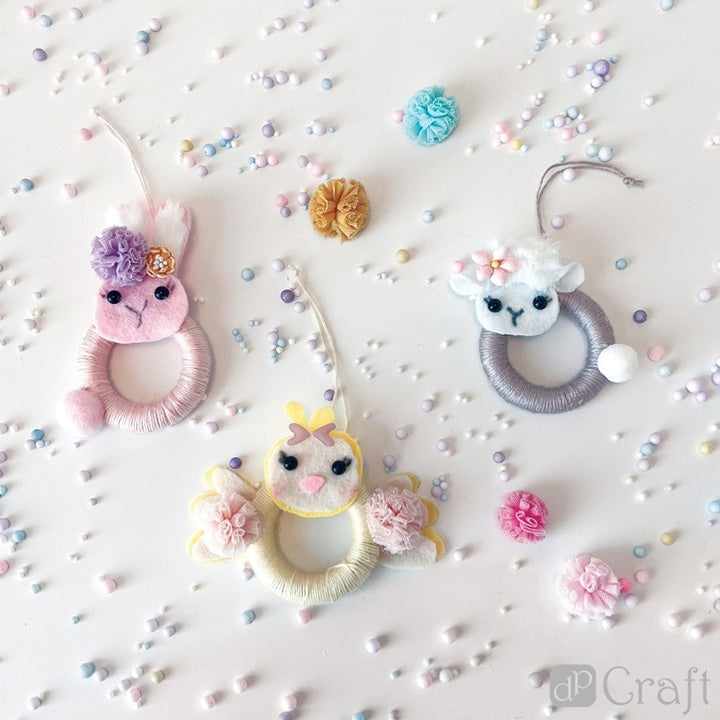 Pastellfarbene Plüsch Pom Poms — Bild 3