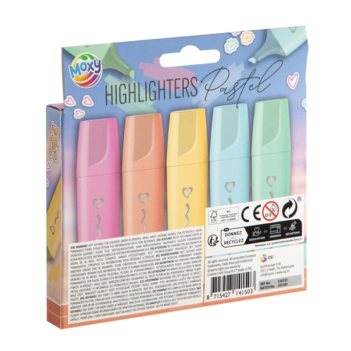 Pastellfarbige Textmarker Set — Bild 5