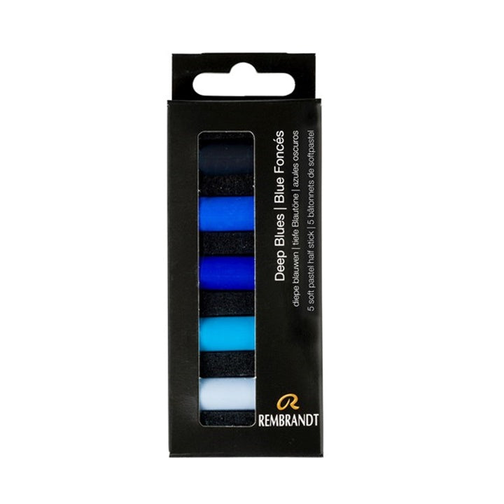 Rembrandt Softpastelle 5er Set – tief Blau